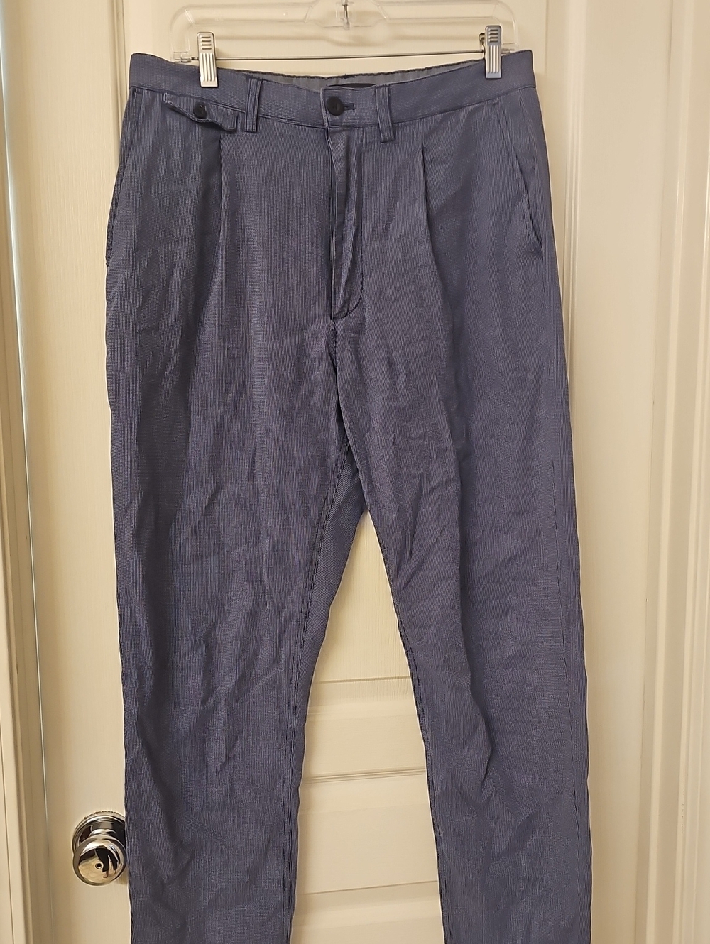 Banana Republic Factory Men's Pleated Trousers - Slate Blue